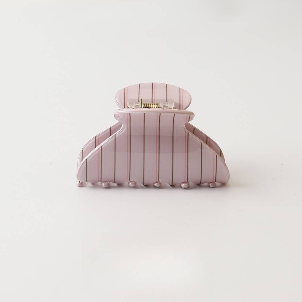 Beau Striped Pattern Claw Clip