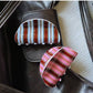 Beau Striped Half Moon Hair Clip