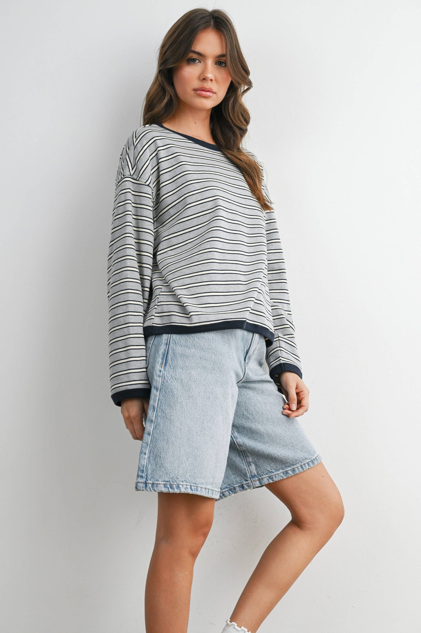 Rein Loose Fit Long Sleeve Top
