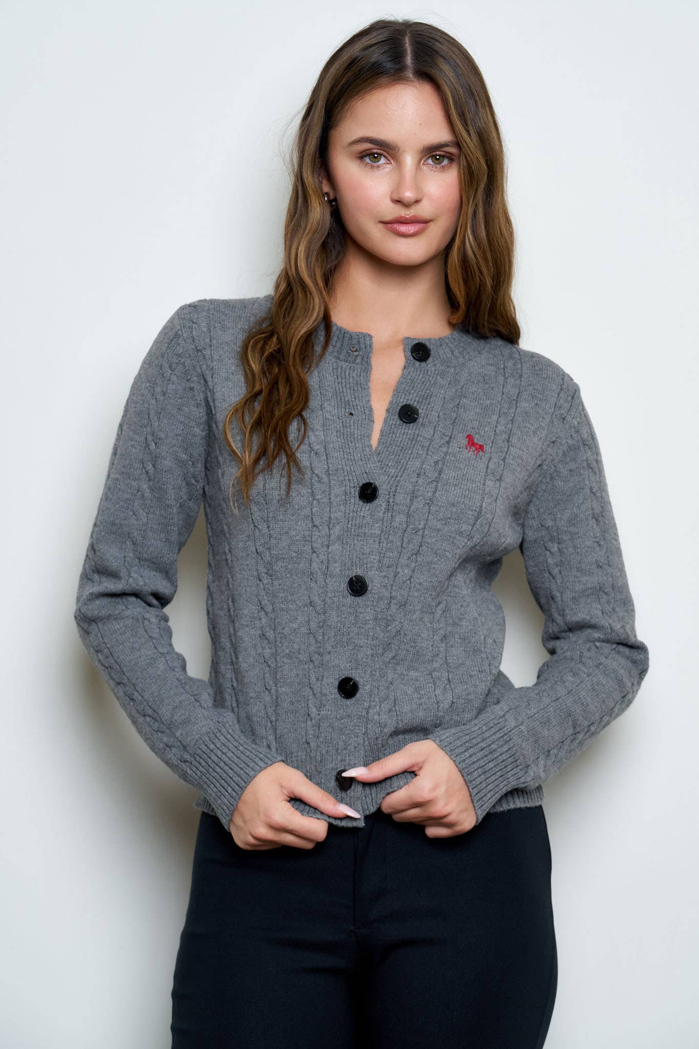 Misty Cable Knit Cardigan