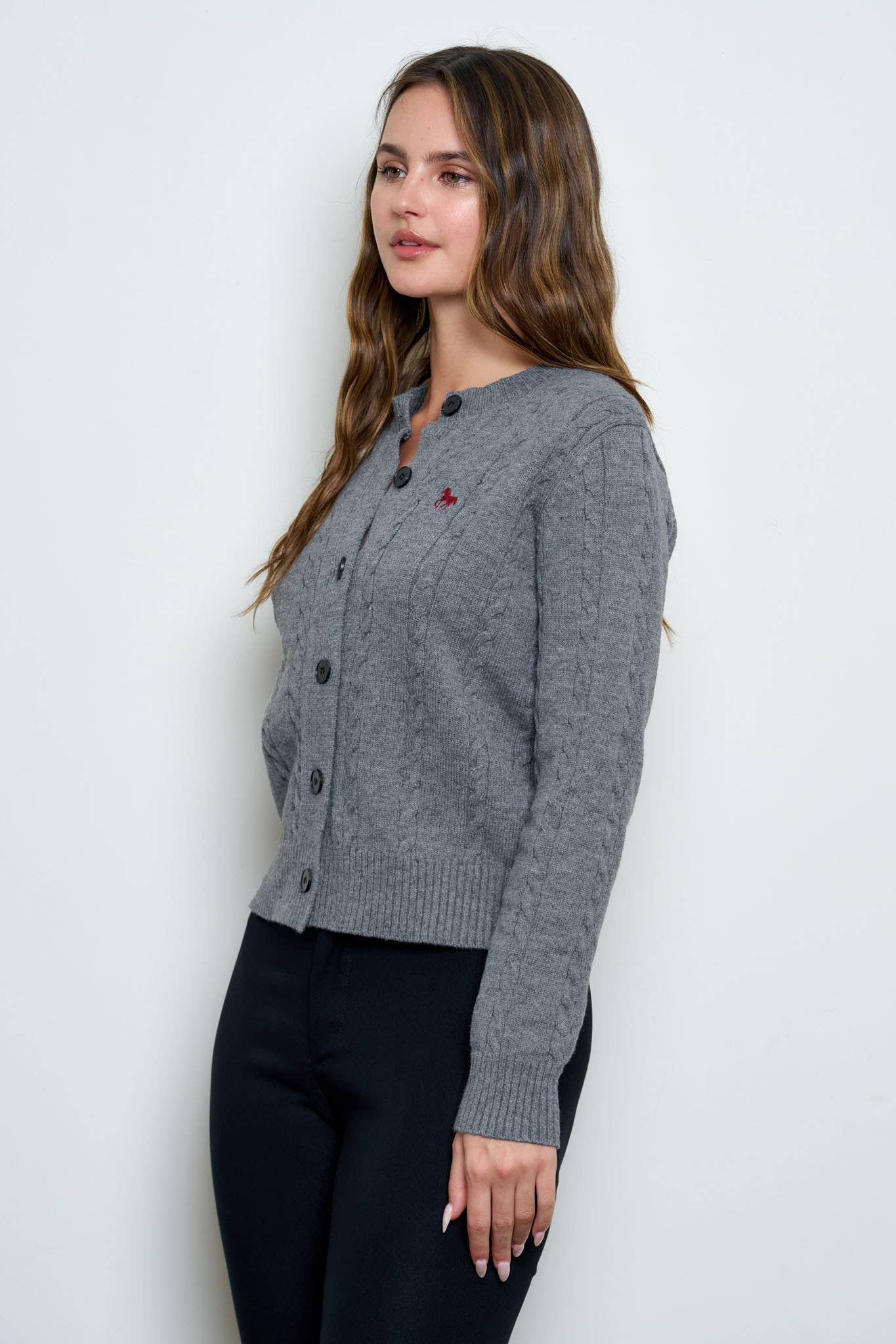 Misty Cable Knit Cardigan