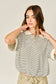 Striped Polo With Drawstring Hem