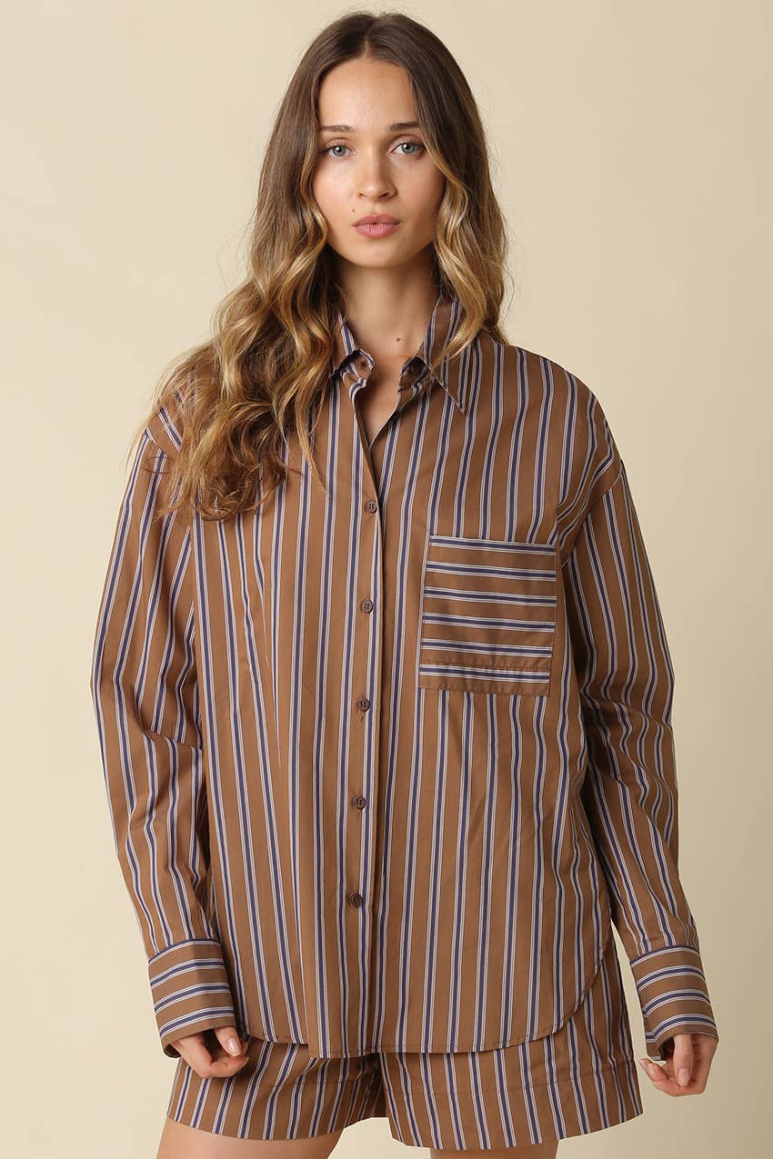 Hunter Stripe Oversized Shirt