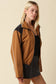 Eloise Contrast Panel Zip-Up Jacket