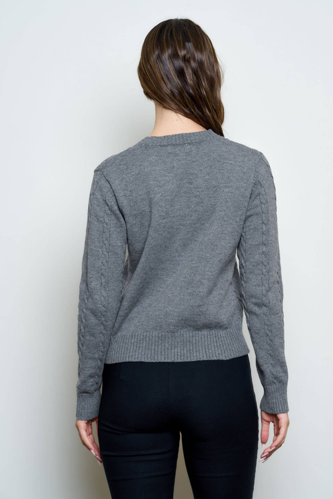 Misty Cable Knit Cardigan