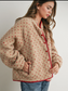 The Fern Dot Sherpa Fleece Snap Jacket
