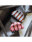 Beau Striped Half Moon Hair Clip