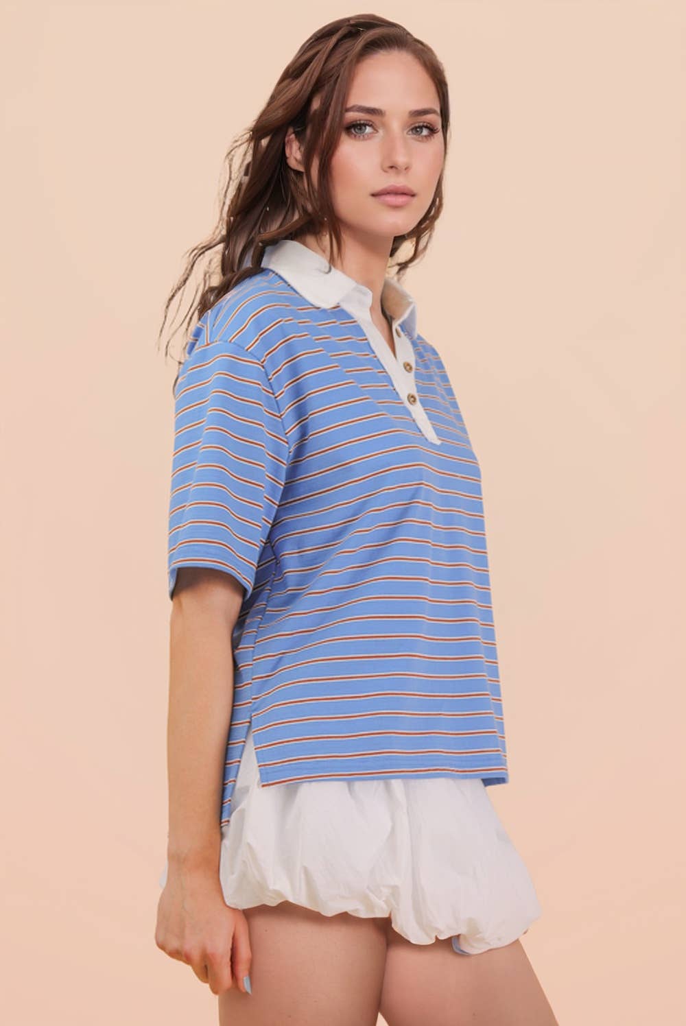 Oversized Stripe Knit Top