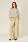 Striped Polo With Drawstring Hem