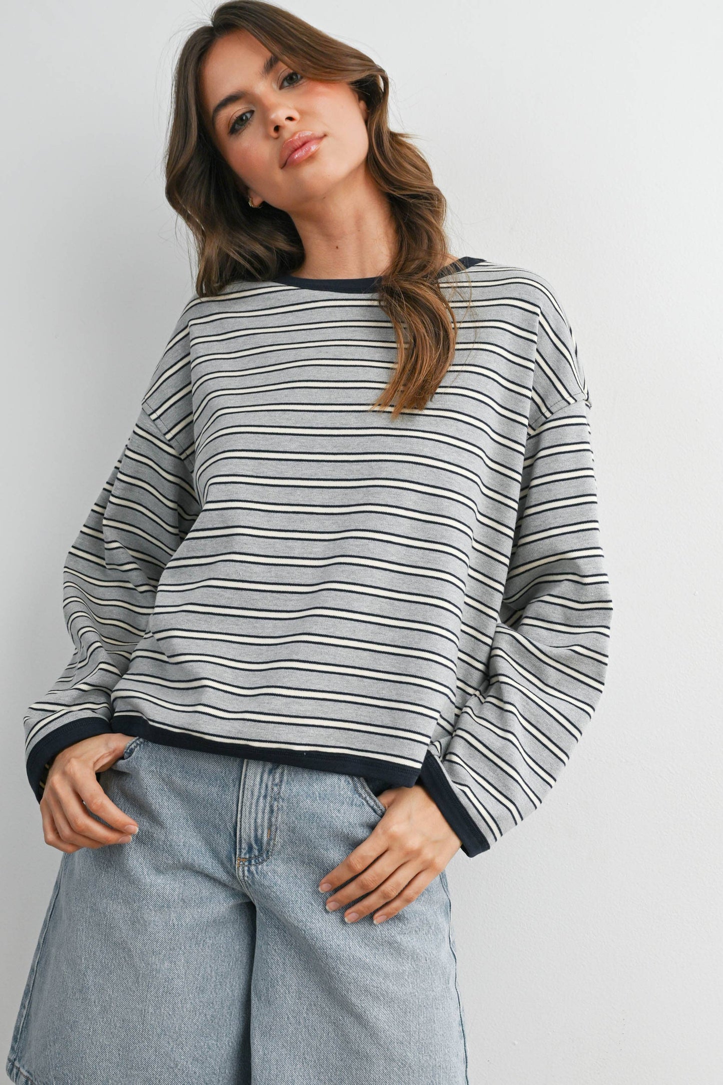 Rein Loose Fit Long Sleeve Top