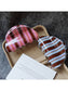 Beau Striped Half Moon Hair Clip