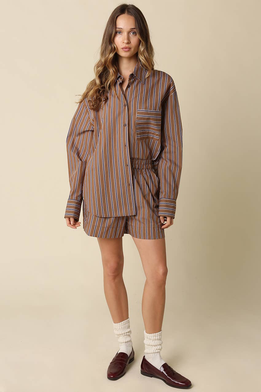 Hunter Stripe Lounge Shorts