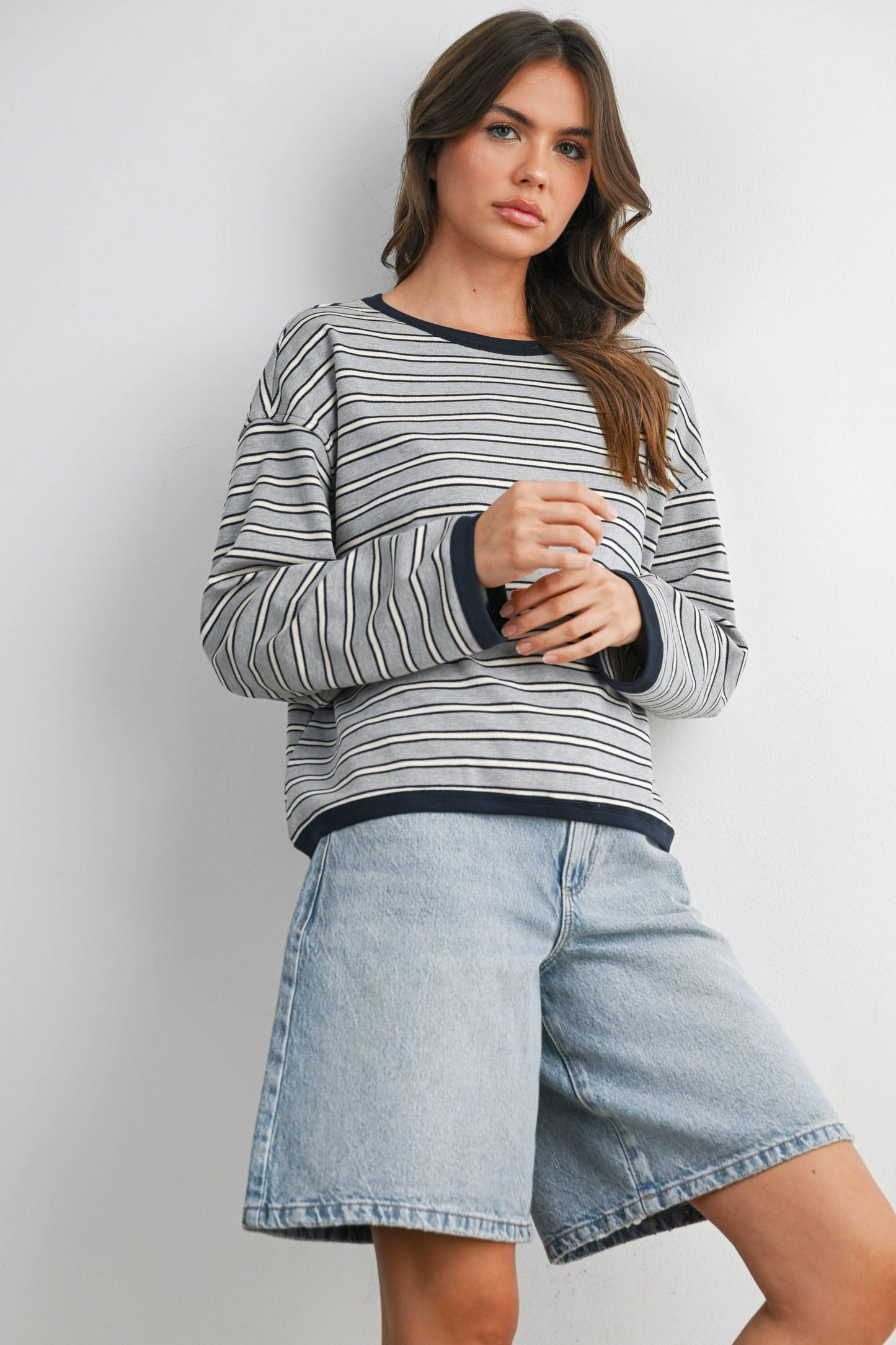 Rein Loose Fit Long Sleeve Top