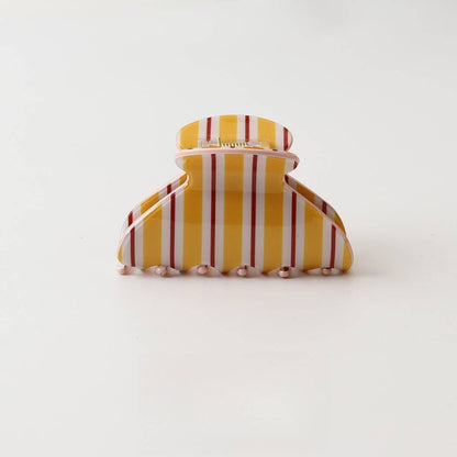 Beau Striped Pattern Claw Clip