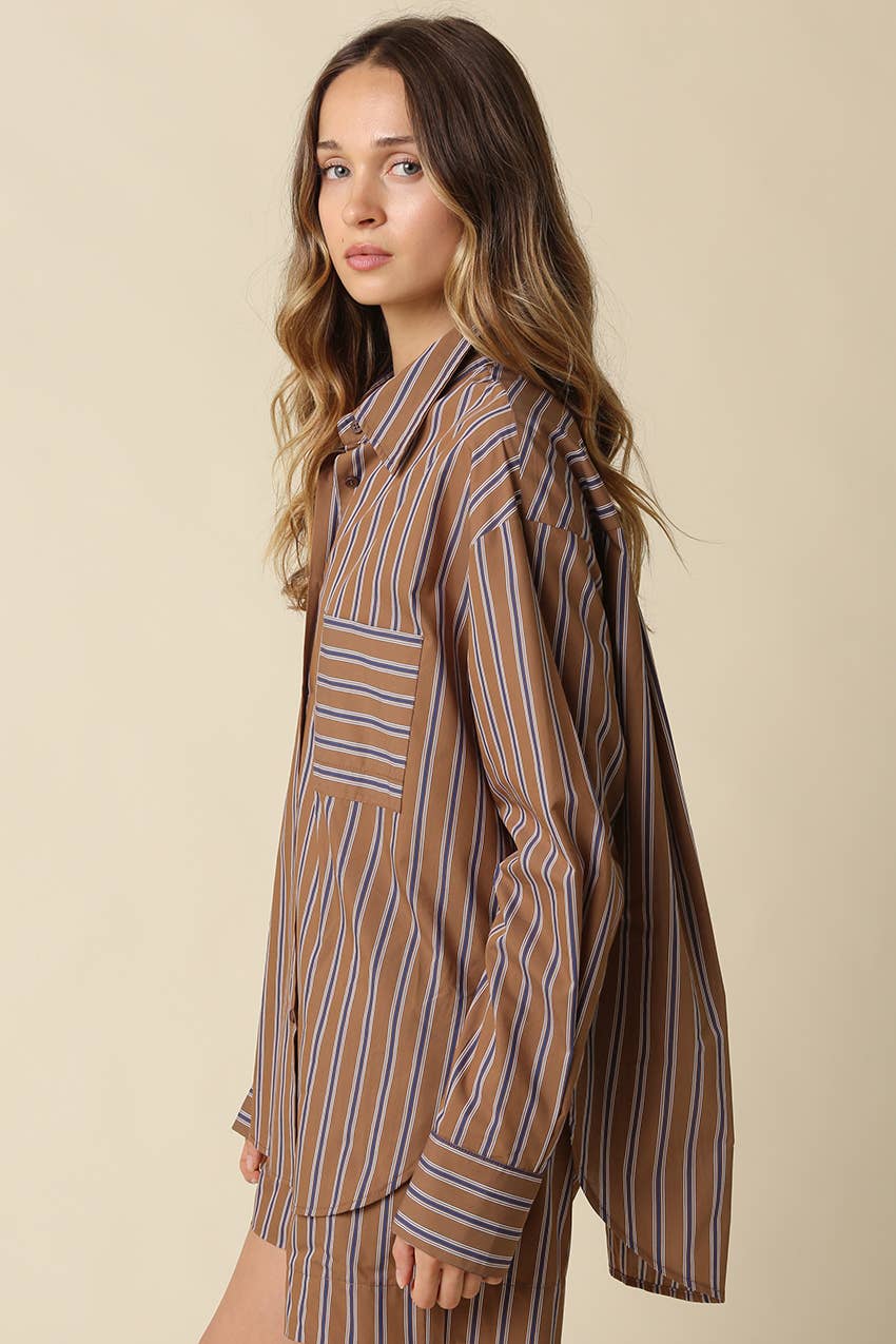 Hunter Stripe Oversized Shirt