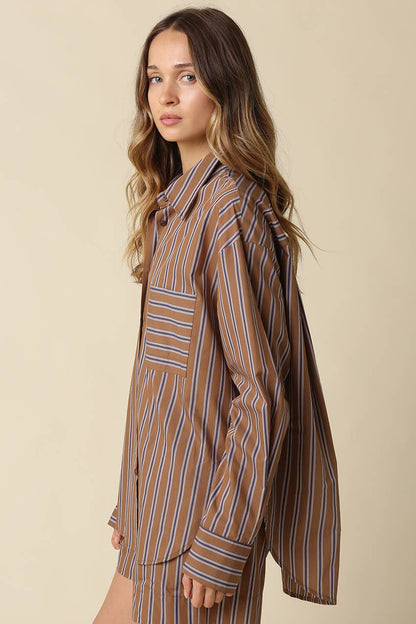 Hunter Stripe Oversized Shirt